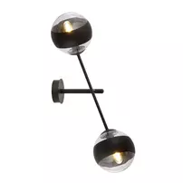 Aplica Emibig Linear 2 negru/transparent