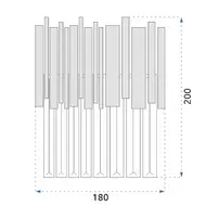 Aplica Rea Glamour APP602-W finisaj auriu lucios picture - 6