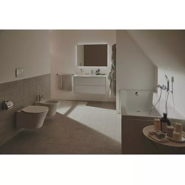 Baterie bideu Ideal Standard Ceraline cu ventil metalic crom lucios picture - 9