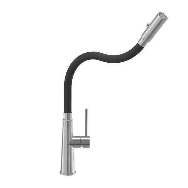 Baterie bucatarie cu pipa flexibila Quadron Pop Gina inox - gri picture - 2