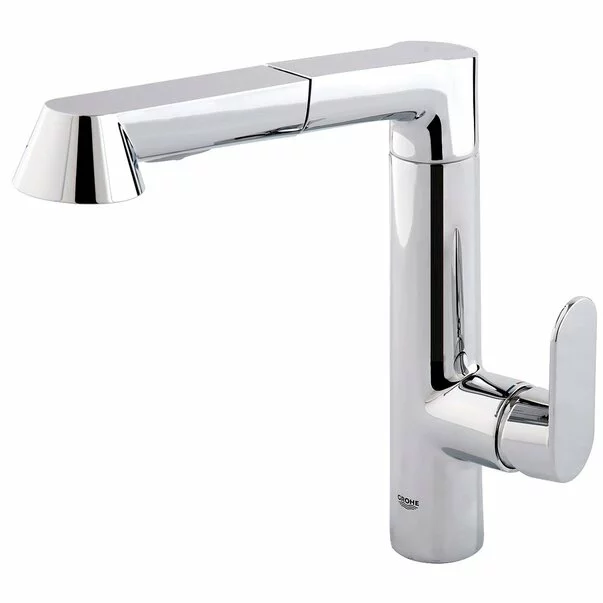 Baterie bucatarie cu dus extractibil Grohe K7 crom lucios picture - 1