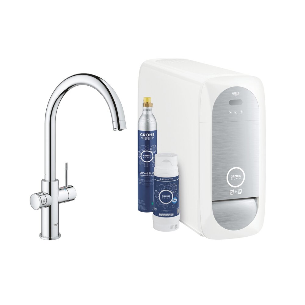 Baterie bucatarie Grohe Blue Home tip C Starter Kit grohe