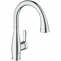 Baterie bucatarie cu dus extractibil Grohe Parkfield crom lucios