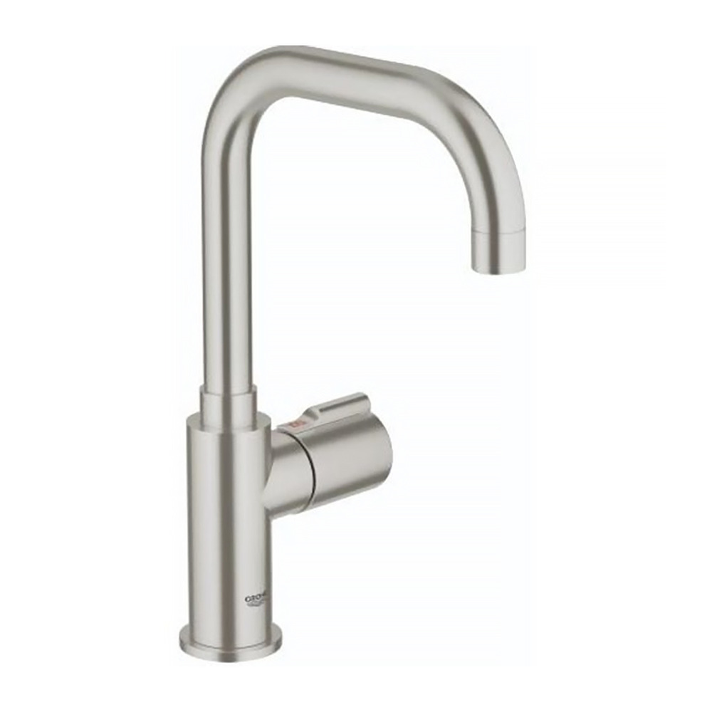 Baterie bucatarie Grohe Red Mono pentru apa fierbinte crom periat Supersteel grohe