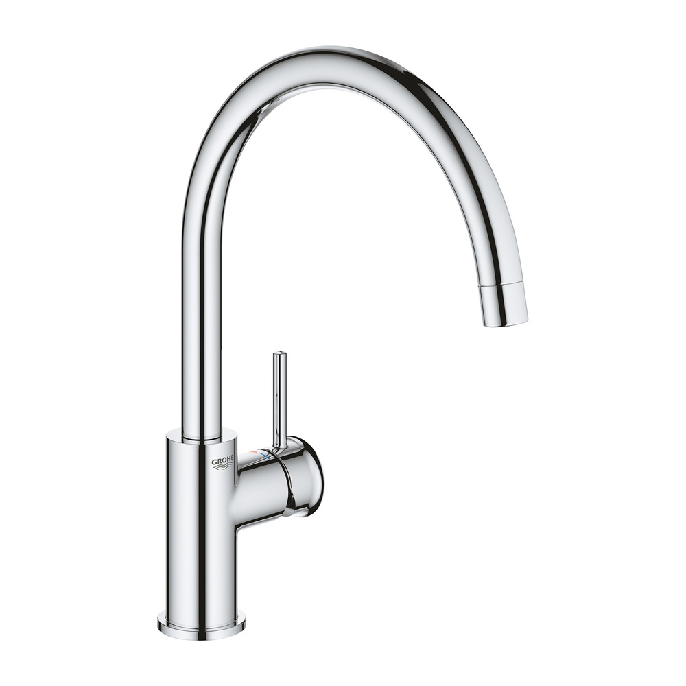 Baterie bucatarie Grohe Start Classic crom lucios cu pipa pivotanta Baterie