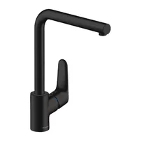 Baterie bucatarie Hansgrohe Focus M41 monocomanda negru mat