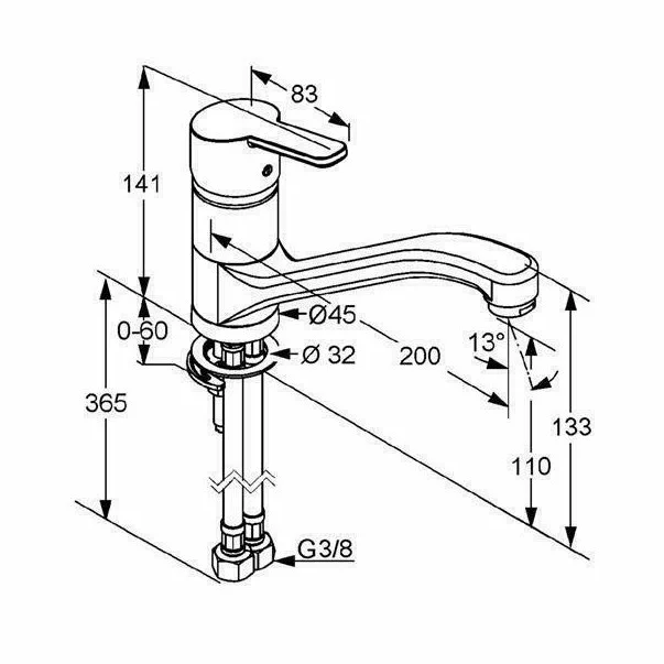 Baterie bucatarie Kludi Logo Neo pipa rotativa crom lucios picture - 2