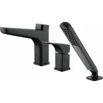 Baterie cada – dus monocomanda Deante Hiacynt negru cu set de dus
