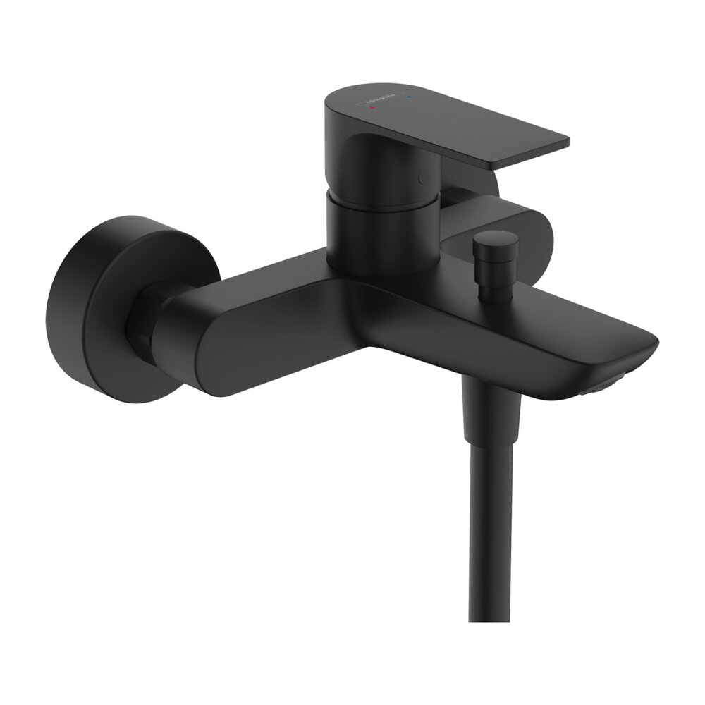 Baterie cada – dus Hansgrohe Rebris E monocomanda negru mat Baterie cada – dus Hansgrohe Rebris E monocomanda negru mat