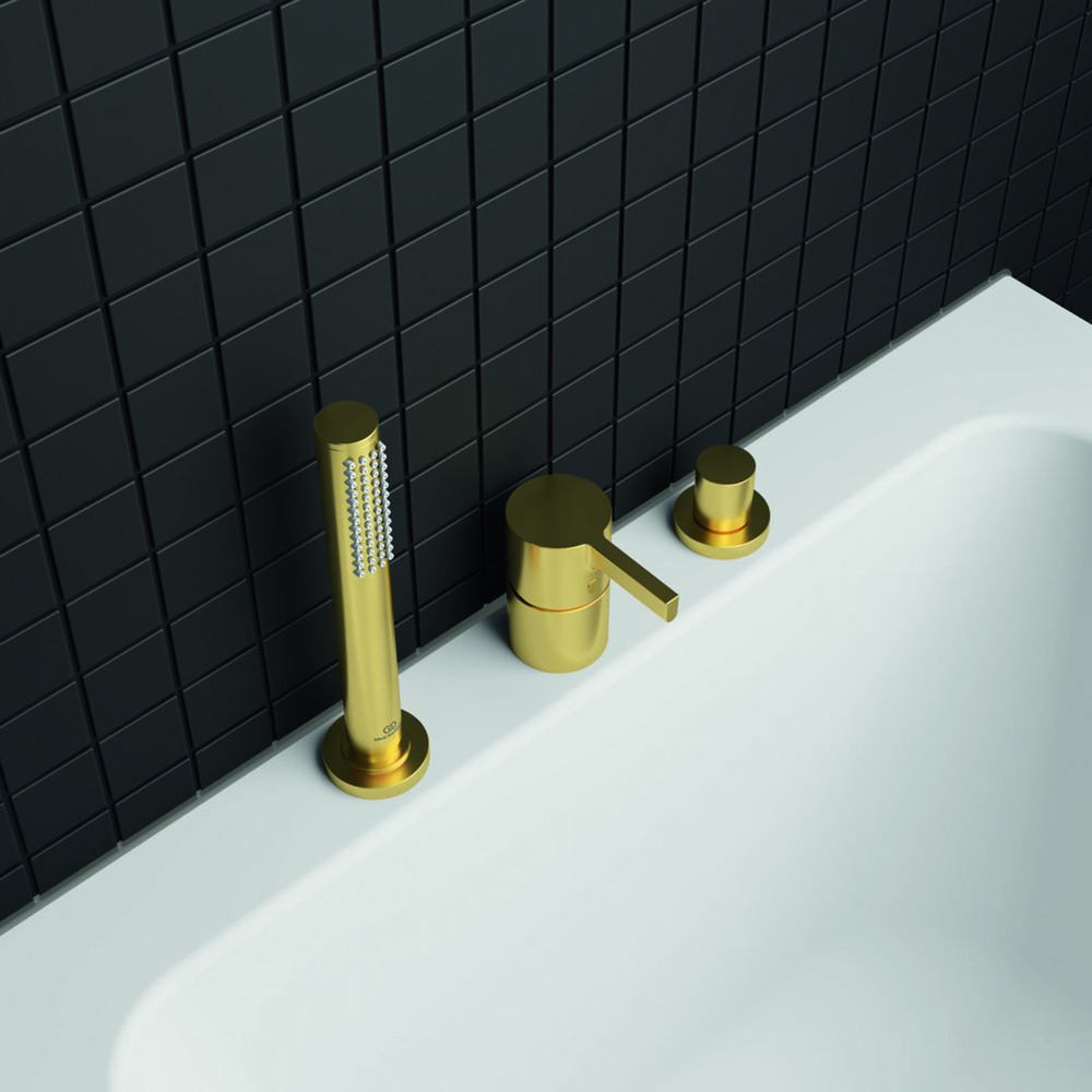Baterie cada – dus Ideal Standard Atelier Joy auriu periat cu 3 elemente Ideal Standard