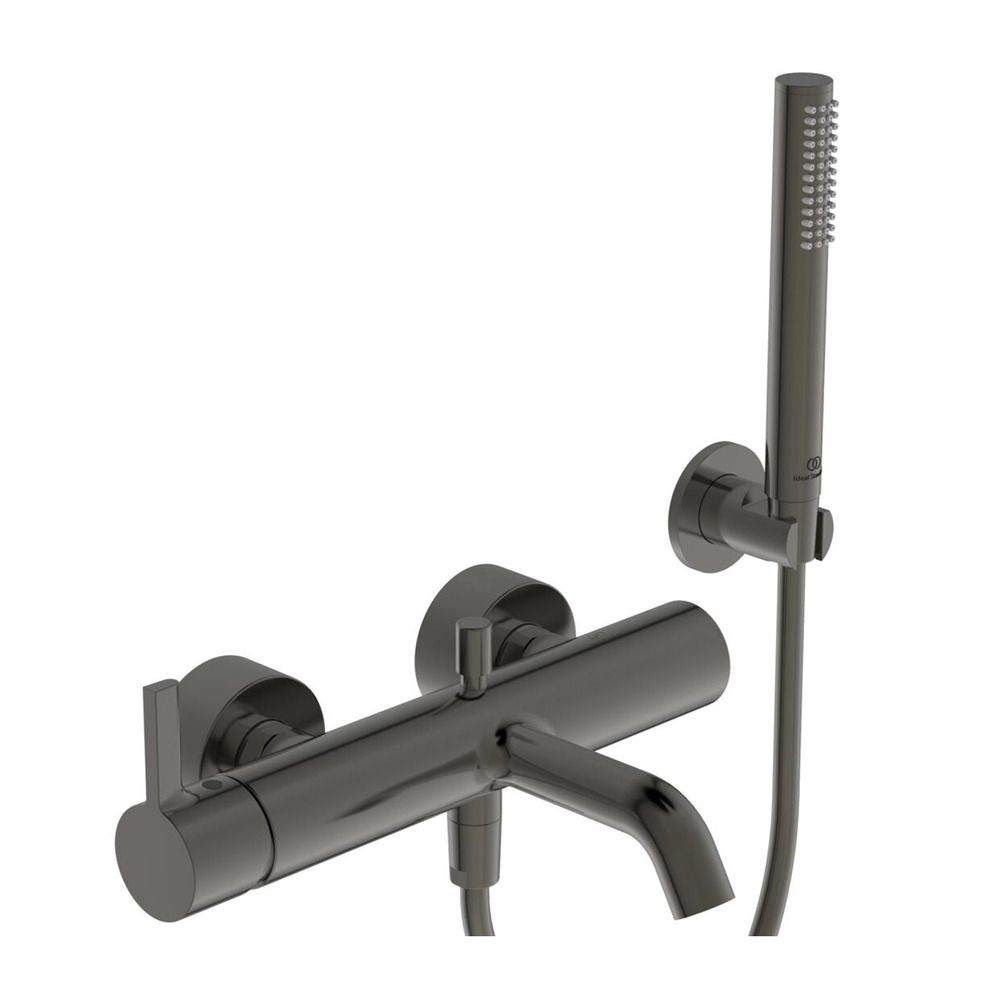 Baterie cada – dus Ideal Standard Atelier Joy gri Magnetic Grey cu set de dus Atelier