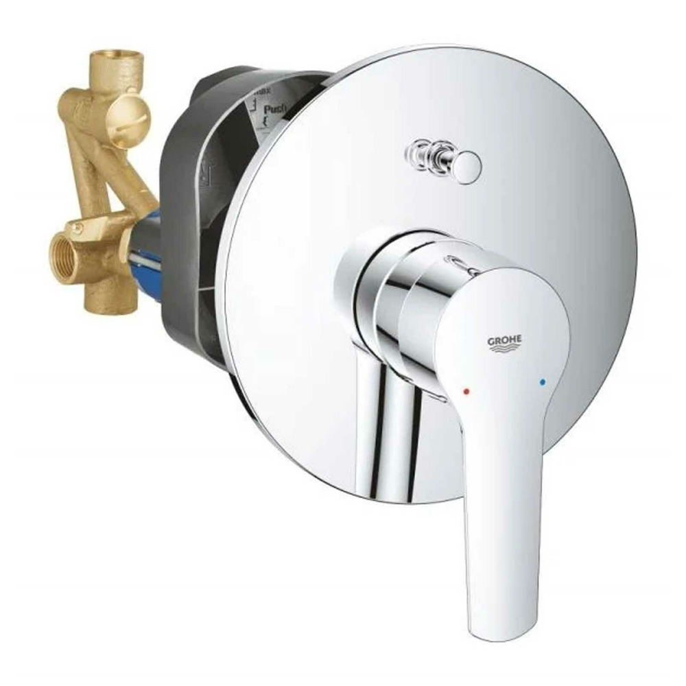 Baterie cada – dus incastrata Grohe Start crom lucios cu corp ingropat Baterie cada – dus incastrata Grohe Start crom lucios cu corp ingropat