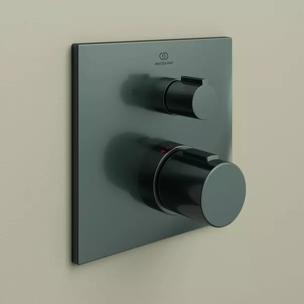 Baterie cada - dus incastrata Ideal Standard Ceratherm C100 gri Magnetic Grey fara corp ingropat picture - 2