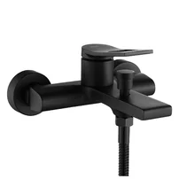 Baterie cada - dus Rea Soul monocomanda negru cu set de dus picture - 4