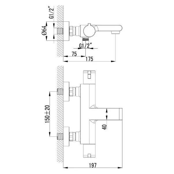 Baterie cada - dus termostatata si set dus Lemark Yeti LM7832C-EU picture - 2