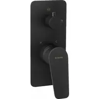 Baterie dus monocomanda incastrata Deante Jasmin negru cu comutator de dus
