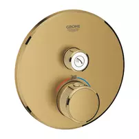 Baterie dus incastrata cu termostat Grohe Grohtherm SmartControl 1 iesire auriu periat Cool Sunrise picture - 1