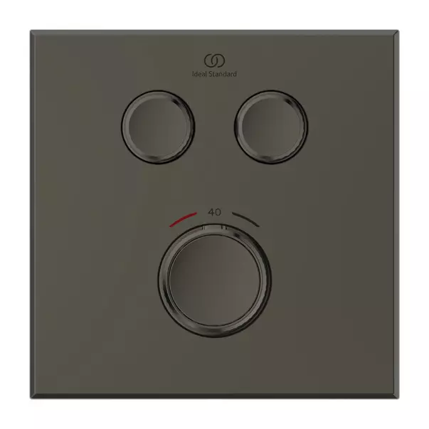 Baterie dus incastrata Ideal Standard Ceratherm Navigo patrata fara corp ingropat gri Magnetic Grey picture - 7