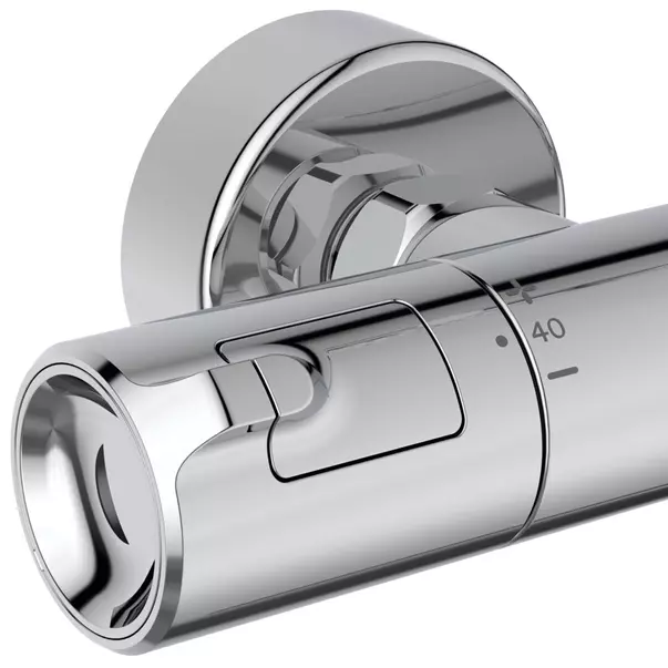 Baterie dus termostatata Ideal Standard Ceratherm T50 crom lucios cu set de dus cu bara 90 cm picture - 4