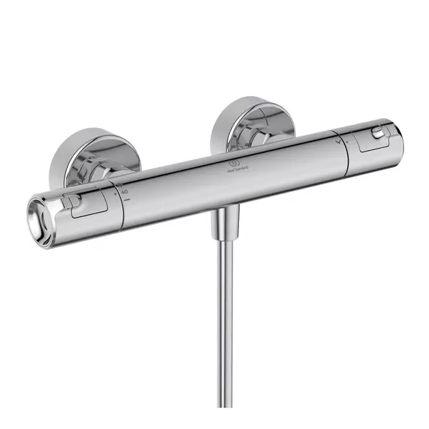 Baterie dus termostatata Ideal Standard Ceratherm T50 crom lucios cu set de dus cu bara 90 cm picture - 6