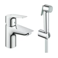 Baterie lavoar Grohe BauEdge New S cu dus igienic crom