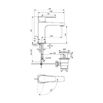 Baterie lavoar Ideal Standard Cerafine D BlueStart crom lucios cu ventil H105 picture - 4