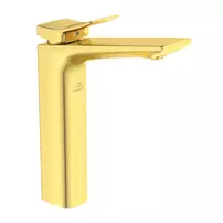 Baterie lavoar inalta Ideal Standard Atelier Conca auriu periat cu ventil Pop-Up