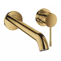 Baterie lavoar incastrata Grohe Essence 23 cm auriu lucios Cool Sunrise fara corp ingropat