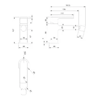 Baterie pentru bideu Omnires Baretti crom picture - 2