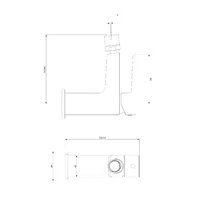 Baterie pentru bideu Omnires Parma crom/alb picture - 3
