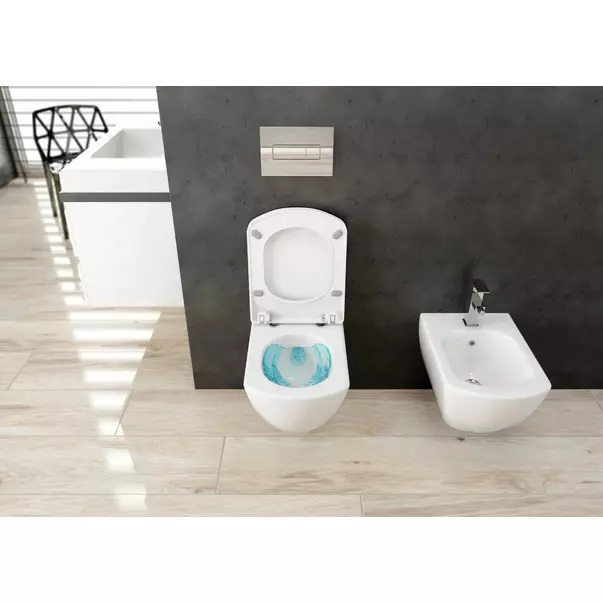 Bideu suspendat Deante Anemon alb 37x52cm picture - 2