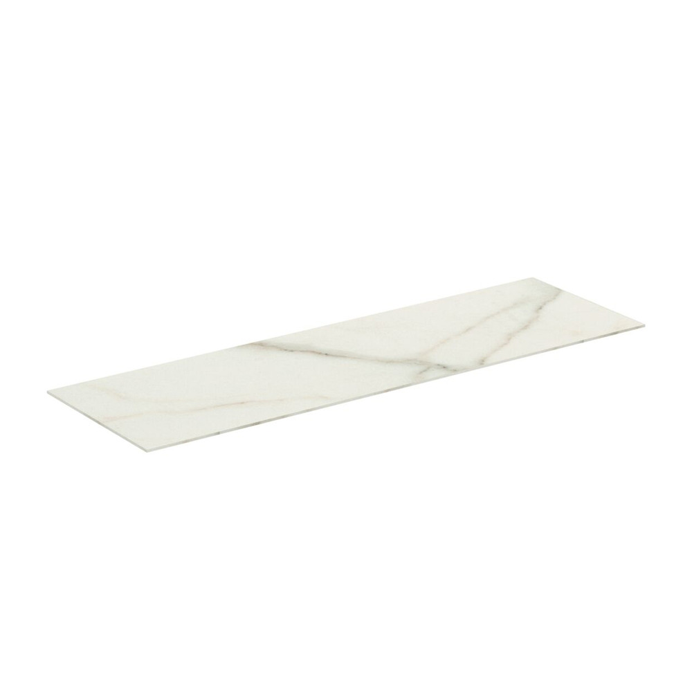 Blat ceramic pentru lavoar Ideal Standard Atelier Conca finisaj alb marmura 120 cm Blat ceramic pentru lavoar Ideal Standard Atelier Conca finisaj alb marmura 120 cm