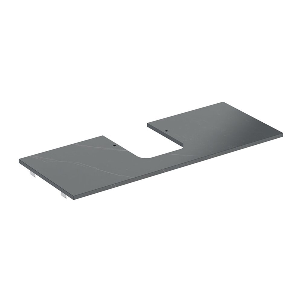 Blat pentru lavoar Geberit One cu decupaj central 120 cm tip marmura neagra Blat pentru lavoar Geberit One cu decupaj central 120 cm tip marmura neagra