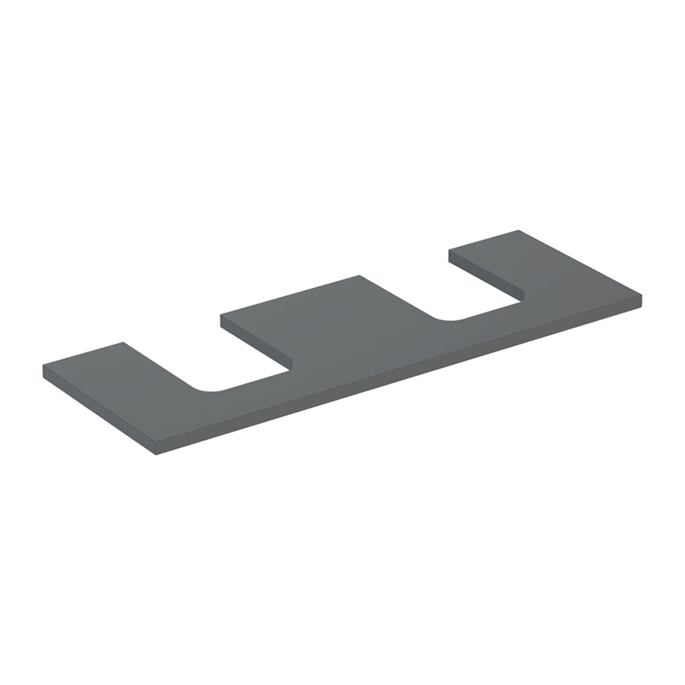Blat pentru lavoar Geberit One cu decupaj dublu 135 cm lava mat Blat pentru lavoar Geberit One cu decupaj dublu 135 cm lava mat