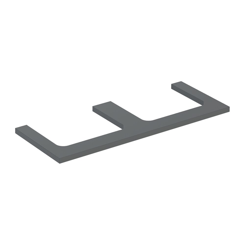 Blat pentru lavoar Geberit One cu decupaj dublu lava mat 135 cm Blat pentru lavoar Geberit One cu decupaj dublu lava mat 135 cm