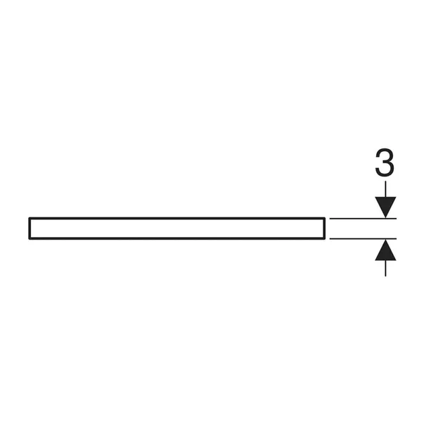 Blat pentru lavoar Geberit One cu decupaj in dreapta 105 cm alb lucios picture - 4