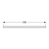 Blat pentru lavoar Geberit One cu decupaj in dreapta greige mat 105 cm picture - 4