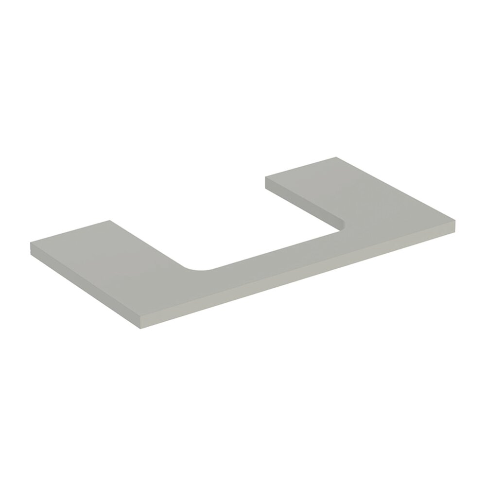 Blat pentru lavoar Geberit One cu decupaj in mijloc greige mat 90 cm Baie