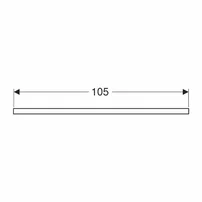 Blat pentru lavoar Geberit One cu decupaj in stanga gri nisip lucios 105 cm picture - 4