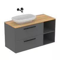 Blat pentru lavoar Ideal Standard i.life B finisaj stejar natural 120 cm picture - 2