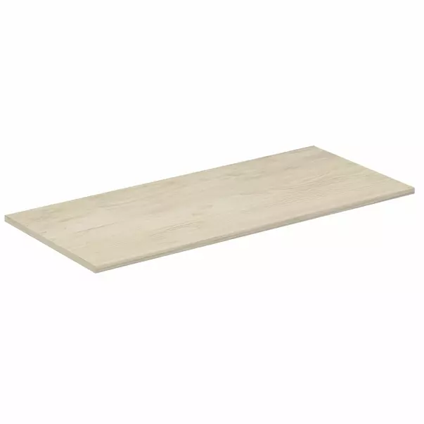 Blat pentru lavoar maro deschis lemn Ideal Standard Connect Air fara decupaj 100 cm