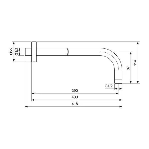 Brat de dus Ideal Standard IdealRain 40 cm rose mat picture - 3