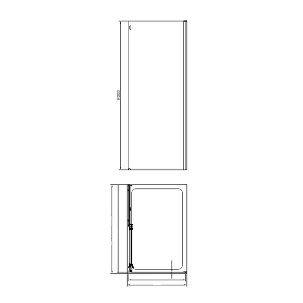 Cabina de dus dreptunghiulara Mediterraneo Panda Black cu usa culisanta 120x90 negru picture - 2