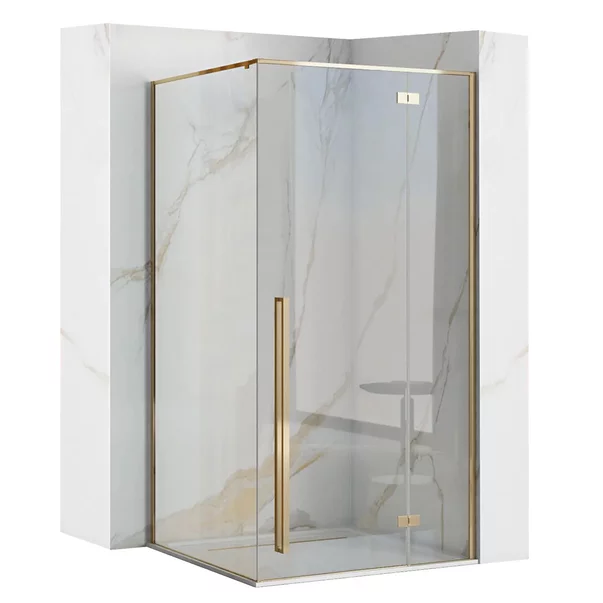 Cabina de dus dreptunghiulara Rea Fargo cu usa batanta 80x100 auriu