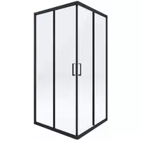 Cabina de dus patrata Deante Funkia cu usi culisante 80x80cm finisaj negru