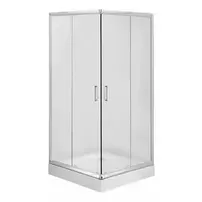 Cabina de dus patrata Deante Funkia cu usi culisante 90x90cm finisaj crom