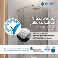 Cabina de dus semirotunda Deante Funkia cu usi culisante 90x90x170 cm finisaj crom picture - 2