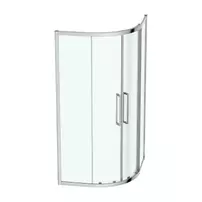 Cabina de dus semirotunda Ideal Standard i.life cu 2 usi culisante 100x100 argintiu picture - 4