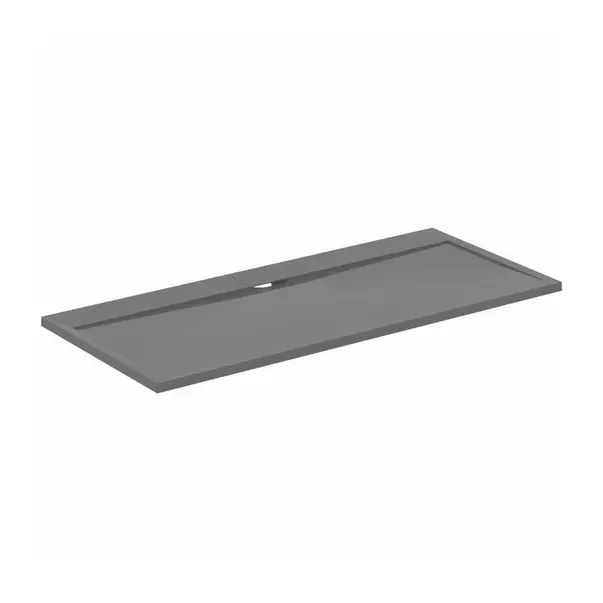 Cadita de dus dreptunghiulara Ideal Standard i.life Ultra Flat S gri asfaltic 180x80 cm picture - 2