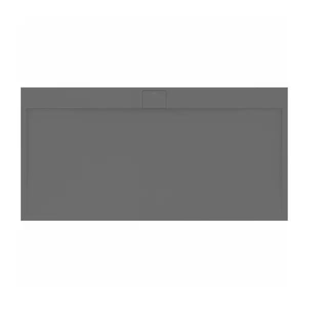 Cadita de dus dreptunghiulara Ideal Standard i.life Ultra Flat S gri asfaltic 200x100 cm picture - 4